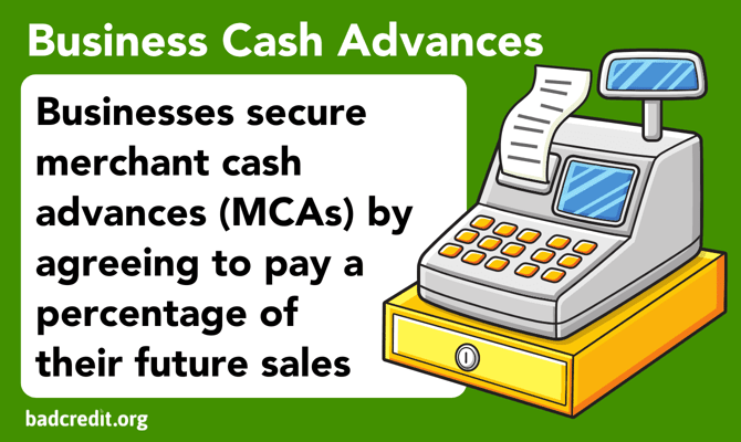 Business cash advances graphic