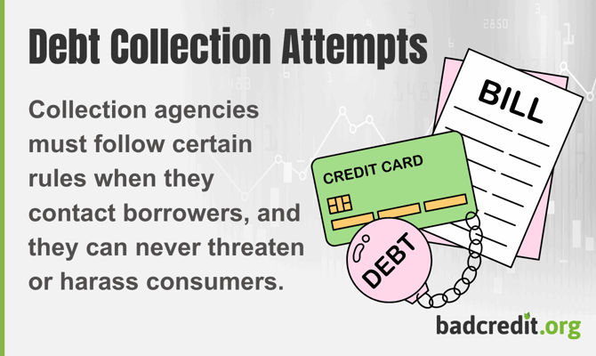 debt collection attempts graphic debt collection attempts graphic