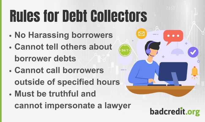 debt collector rules graphic