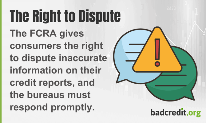 FCRA dispute graphic FCRA dispute graphic