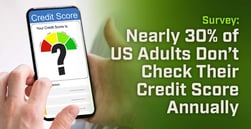 Survey: Nearly 30% of US Adults Don’t Check Their Credit Score Annually   