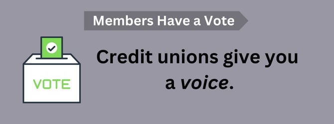 Credit unions give you a voice. Credit unions give you a voice.