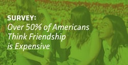 Survey: Over 50% of Americans Think Maintaining Adult Friendships is Expensive