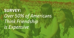 Survey: Over 50% of Americans Think Maintaining Adult Friendships is Expensive