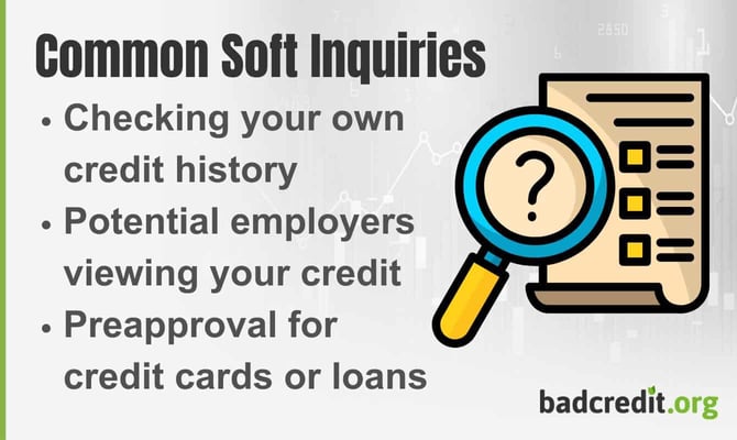 Common soft inquiries graphic