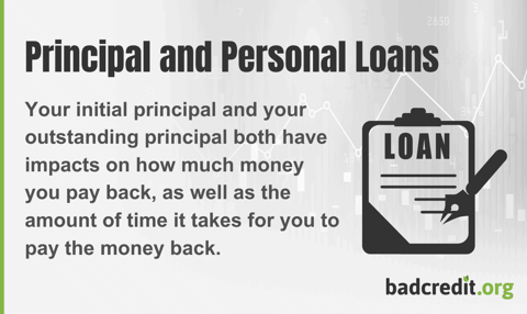 Principal and personal loans infographic Principal and personal loans infographic