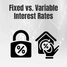 Fixed vs. Variable Interest rates graphic