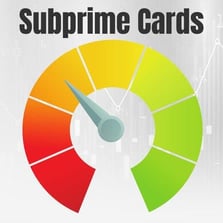 Subprime cards graphic Subprime cards graphic