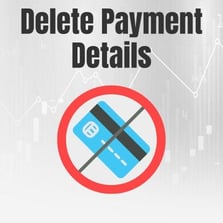 Delete payment details Delete payment details