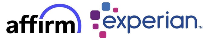 Affirm and Experian Logo Collage Affirm and Experian Logo Collage