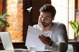 Photo of man rejected for credit Photo of man rejected for credit