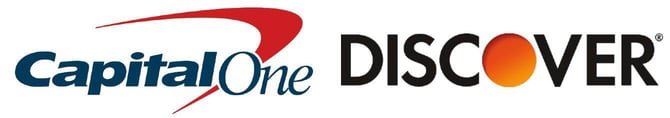 Logos for Capital One and Discover Logos for Capital One and Discover