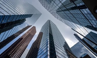 skyscrapers in financial district photo skyscrapers in financial district photo