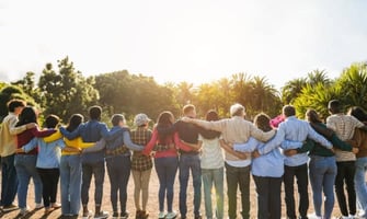 a group of multigenerational people graphic a group of multigenerational people graphic