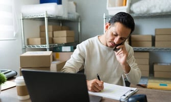 a photo of a small business owner