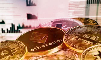 cryptocurrencies piled together graphic cryptocurrencies piled together graphic