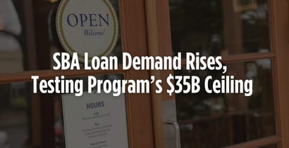 Sba Loan Demand Rises Testing Programs 35b Ceiling
