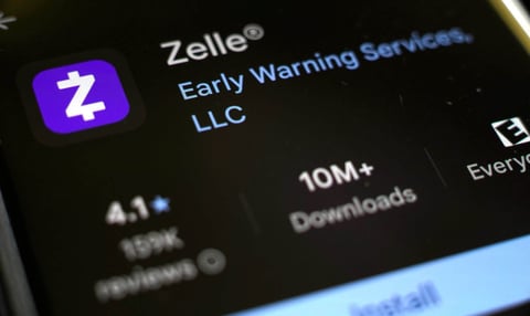zelle app on a smartphone graphic zelle app on a smartphone graphic