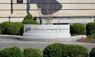 a photo of the American Enterprise Institute sign a photo of the American Enterprise Institute sign