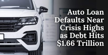 Auto Loan Defaults Near Crisis Highs As Debt Hits 1 66 Trillion