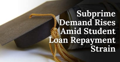 Subprime Demand Rises Amid Student Loan Repayment Strain