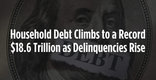Household Debt Climbs to a Record $18.6 Trillion as Delinquencies Rise