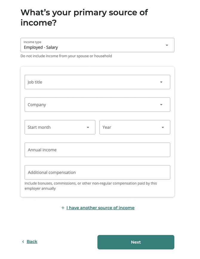 Upstart loan application step 10