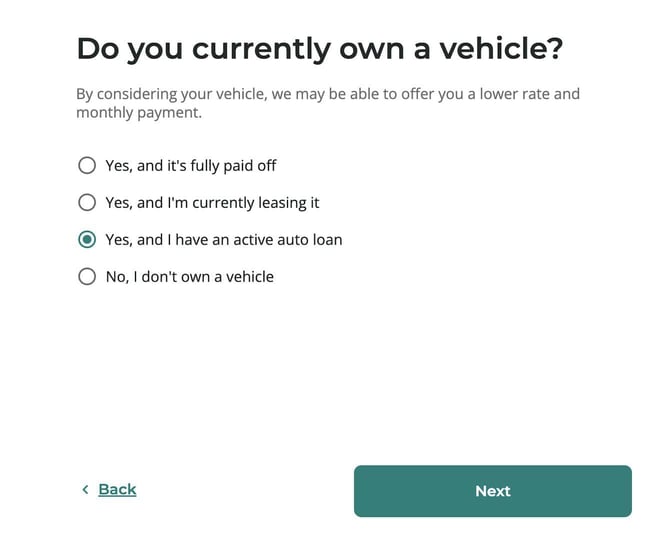 Upstart loan application step 13