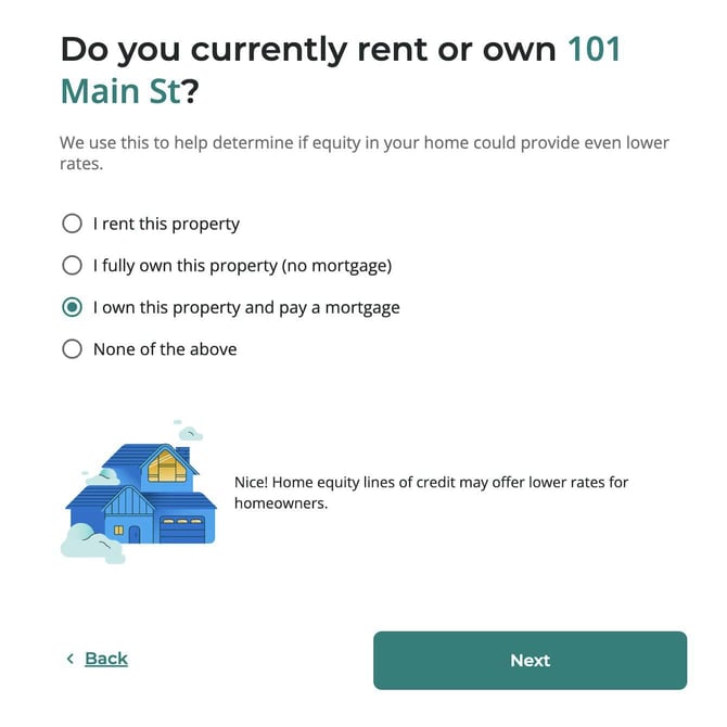 Upstart loan application step 6