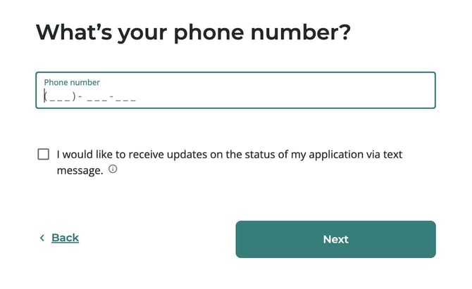 Upstart loan application step 7