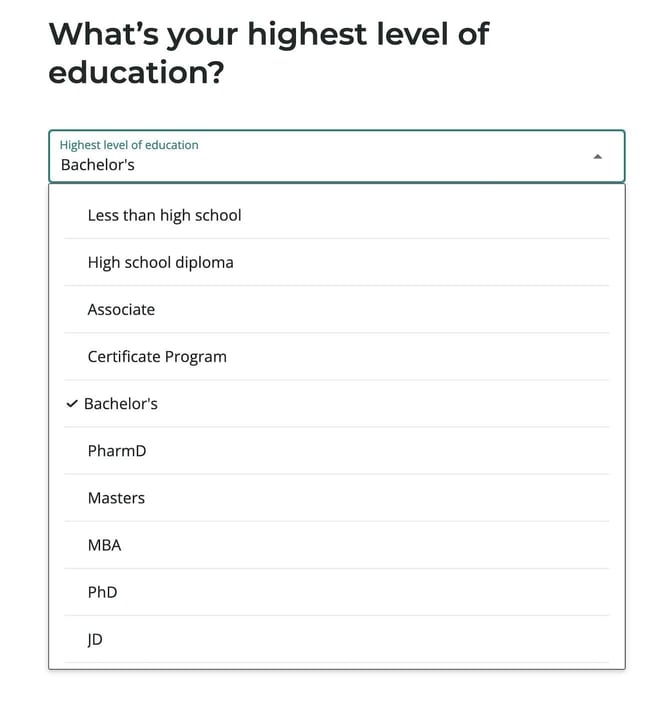 Upstart loan application step 8
