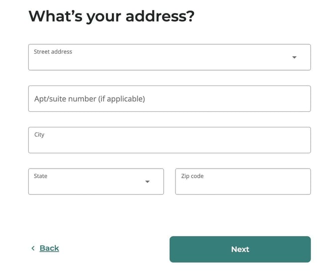 Upstart loan application step 5