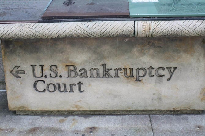 Photo of A Sign to the U.S. Bankruptcy Court