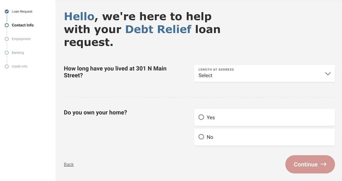 Screenshot of CashUSA loan request step 7 Screenshot of CashUSA loan request step 7