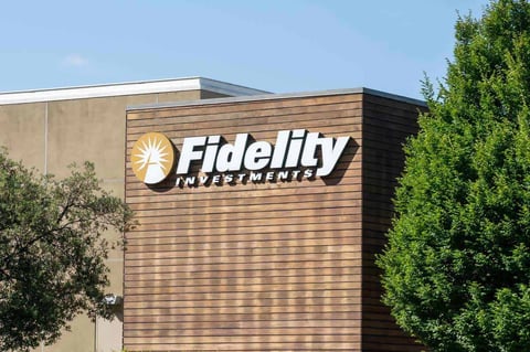 Building with Fidelity sign Building with Fidelity sign