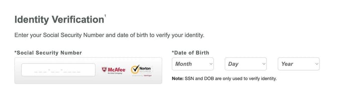 Screenshot of Flare Account signup step 3