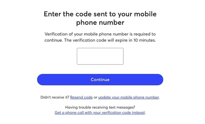 GO2bank application step 5
