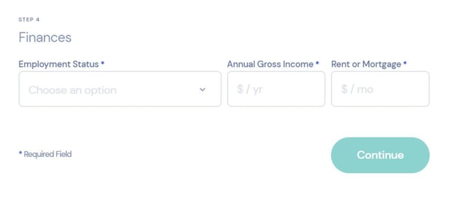 OneMain Financial Brightway Card application step 5