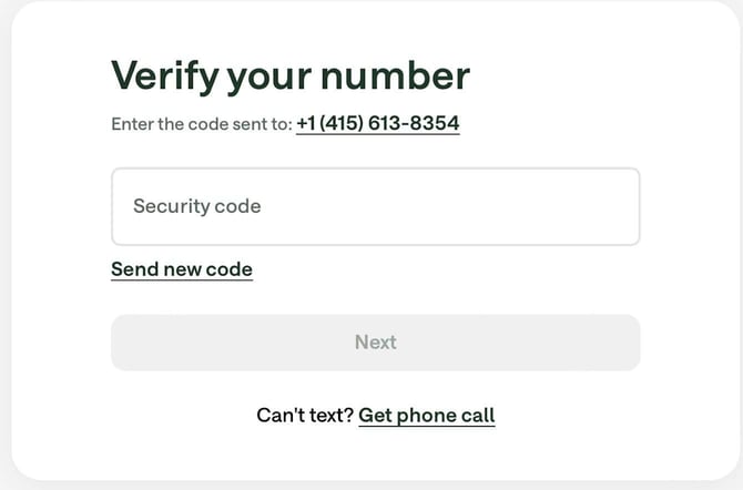 Screenshot of Chime Card enrollment step 4
