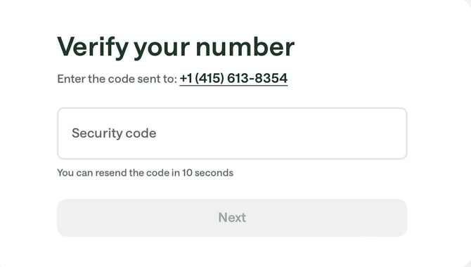 Screenshot of Chime Checking Account application step 4