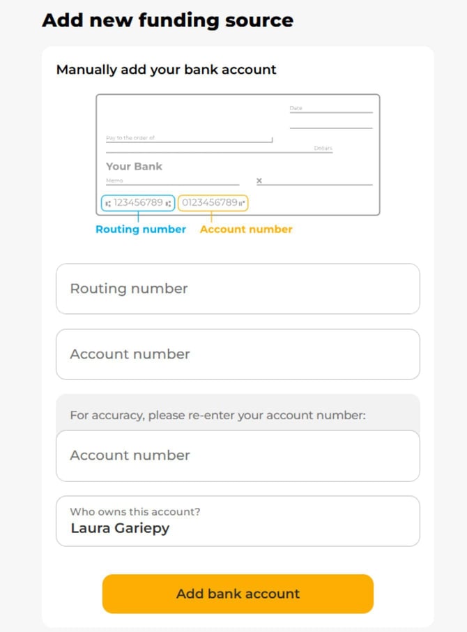 Screenshot of the Secured Self Visa Credit Card application step 12