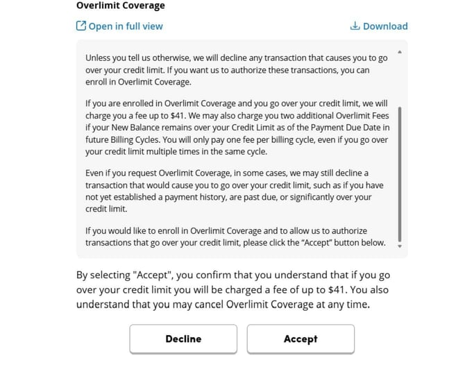 Screenshot of Milestone Mastercard application Step 2