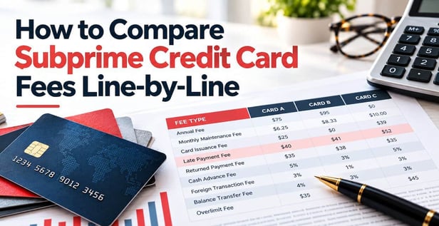 How to Compare Subprime Card Fees Line-by-Line