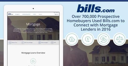 Homebuyers Use Bills Com To Connect With Mortgage Lenders