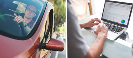 Photo of driver and credit report Photo of driver and credit report