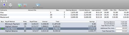 Debt Quencher Window