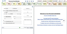 Personal Credit Builder homepage screenshot