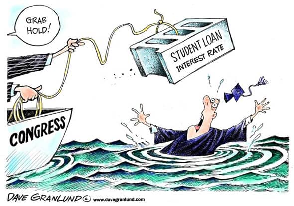 Dave Granlund, "Student Loan Rates"
