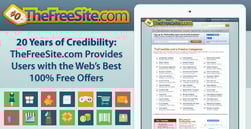 20 Years of Credibility: TheFreeSite.com Provides Users with the Web’s Best 100% Free Offers