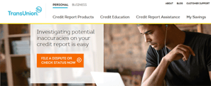 TransUnion's Dispute Page TransUnion's Dispute Page